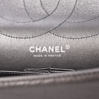 Chanel Metallic Aged Calfskin Quilted 2.55 Reissue 227 Flap Dark Silver 6 of 9