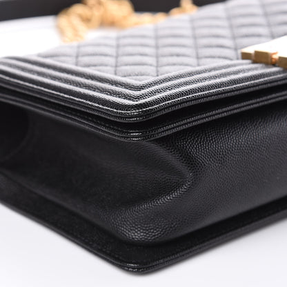 Chanel Caviar Quilted Medium Boy Flap Black 8 of 9
