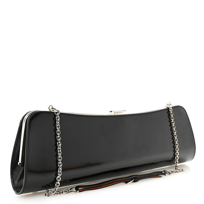 Christian Dior Glazed Calfskin Bondage Clutch Black 3 of 10