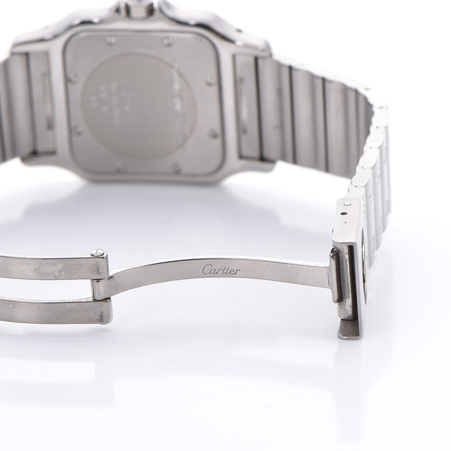 Cartier Stainless Steel 29mm Santos De Galbee Quartz Watch 8 of 10