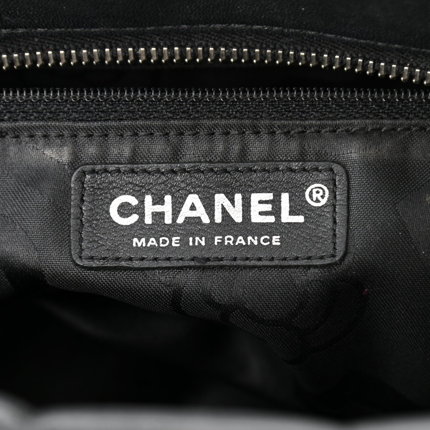 Lambskin Vertical Quilted Mademoiselle Satchel Black