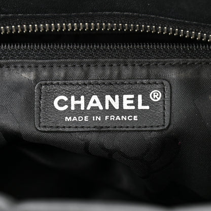 Chanel Lambskin Vertical Quilted Mademoiselle Satchel Black 7 of 10