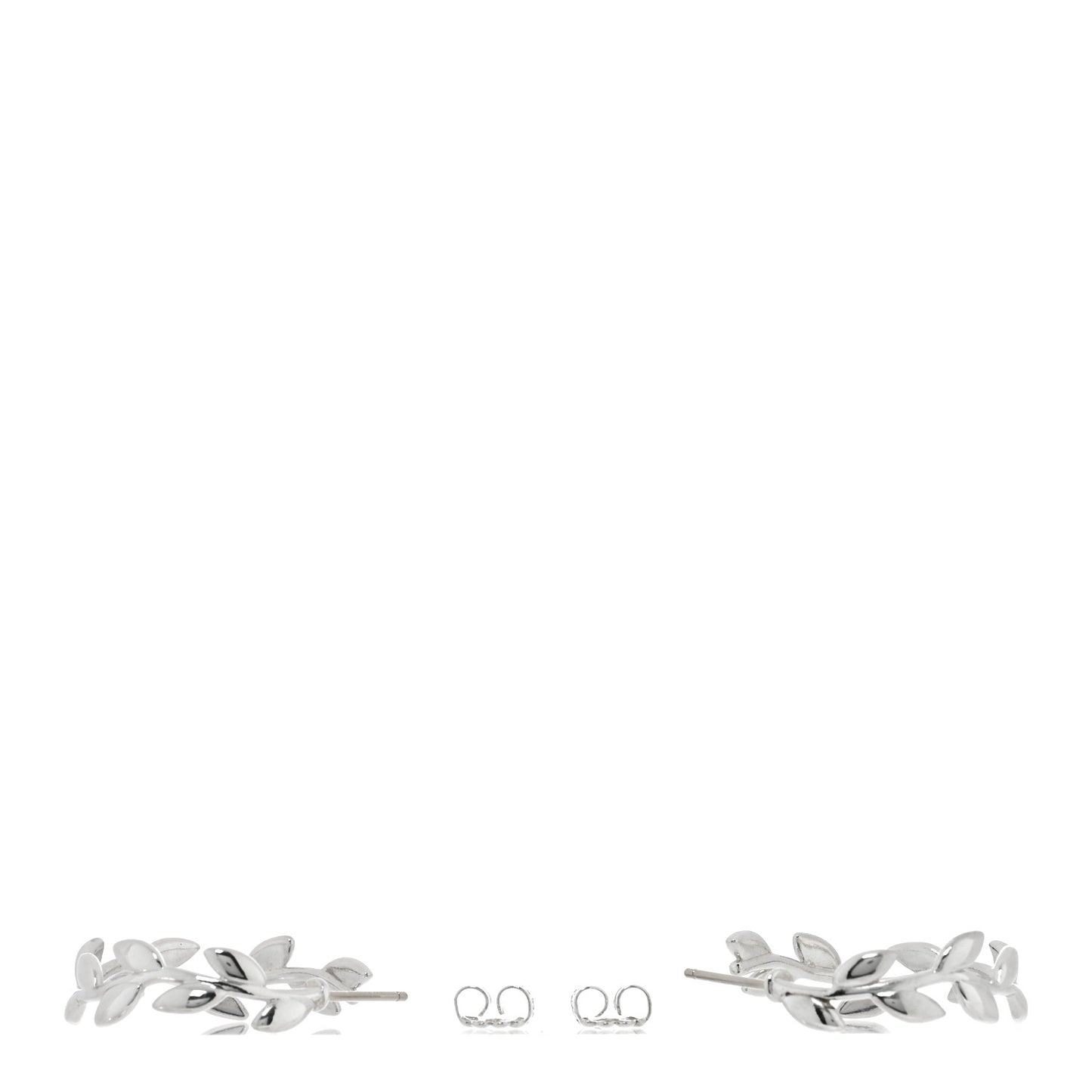 Sterling Silver Paloma Picasso Olive Leaf Hoop Earrings