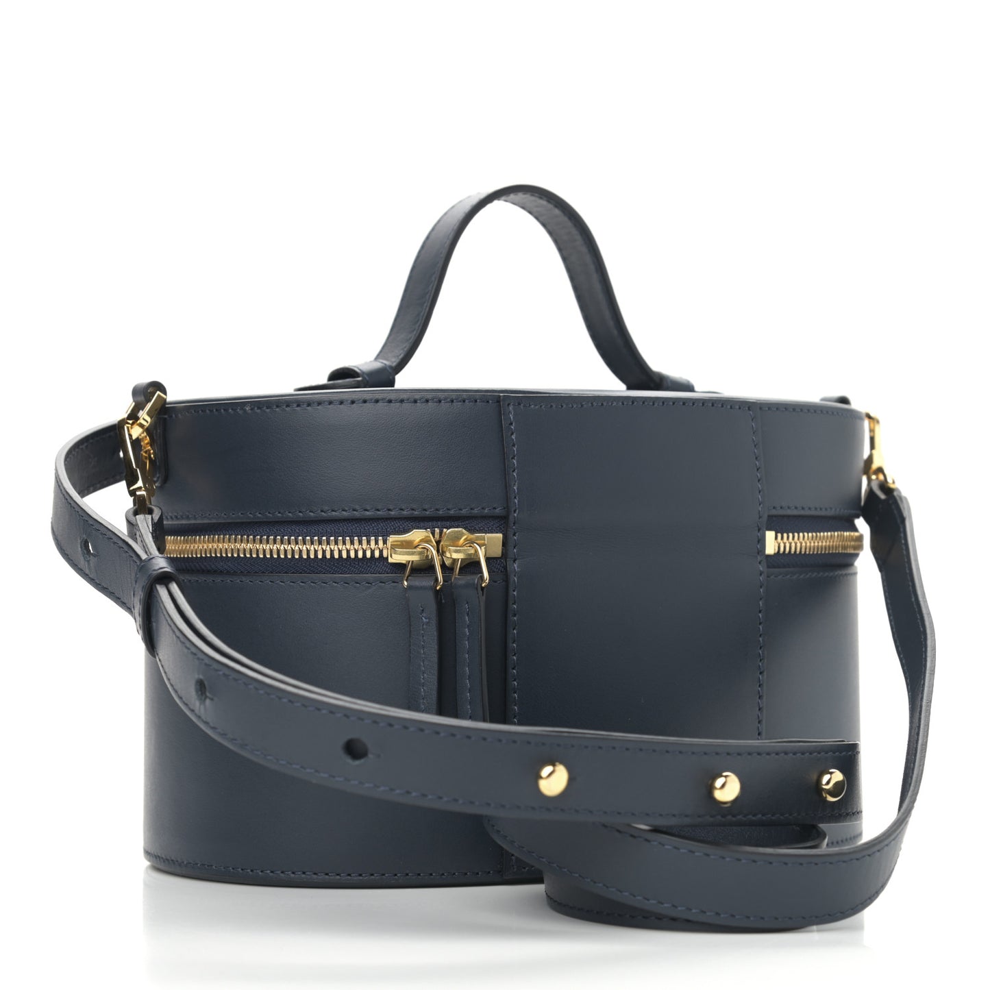 Vegetable Tanned Train Case Blue