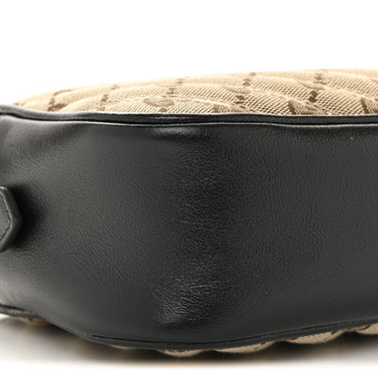 Gucci Monogram Matelasse Diagonal Small GG Marmont Chain Shoulder Bag Beige Black 9 of 11