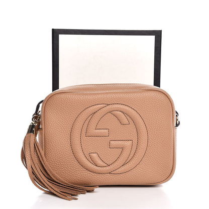 Gucci Pebbled Calfskin Small Soho Disco Bag Rose Beige 9 of 9