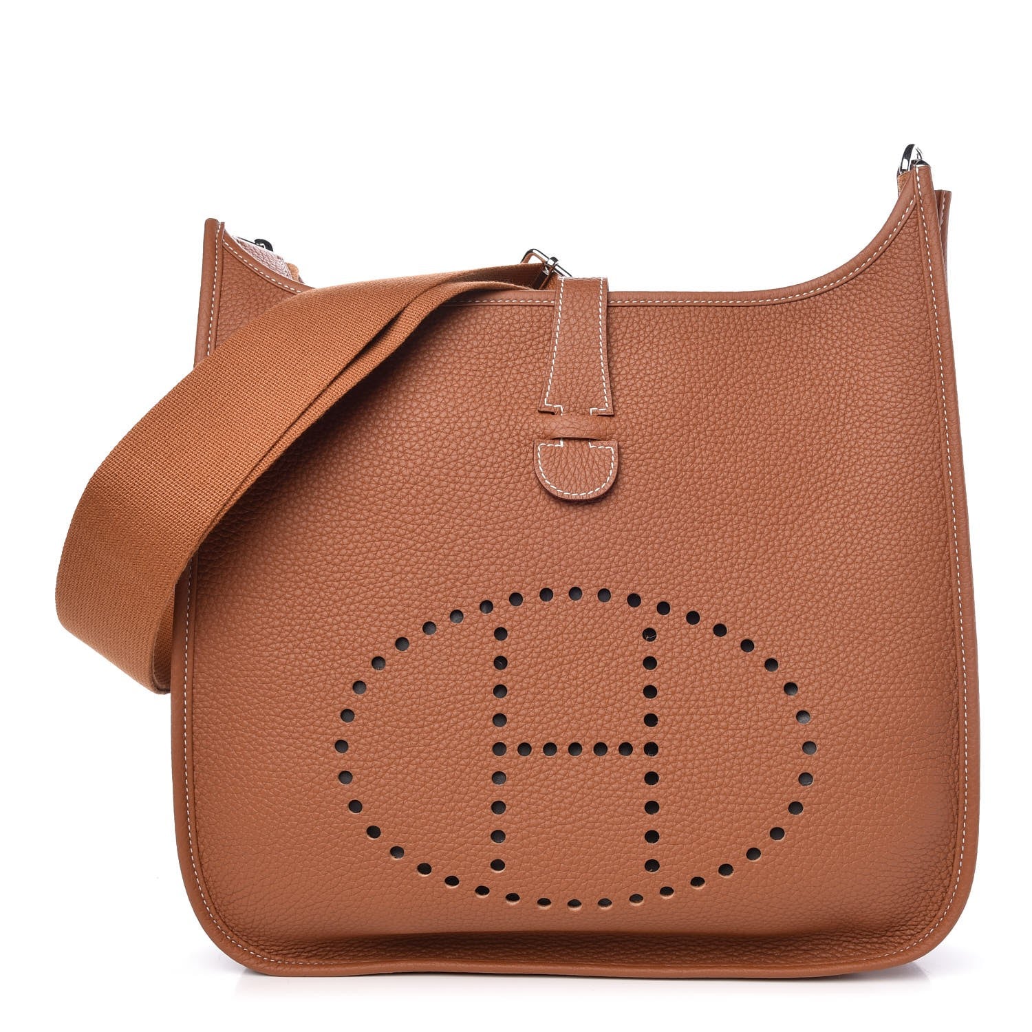 Hermes Taurillon Clemence Evelyne III GM Gold 1 of 8