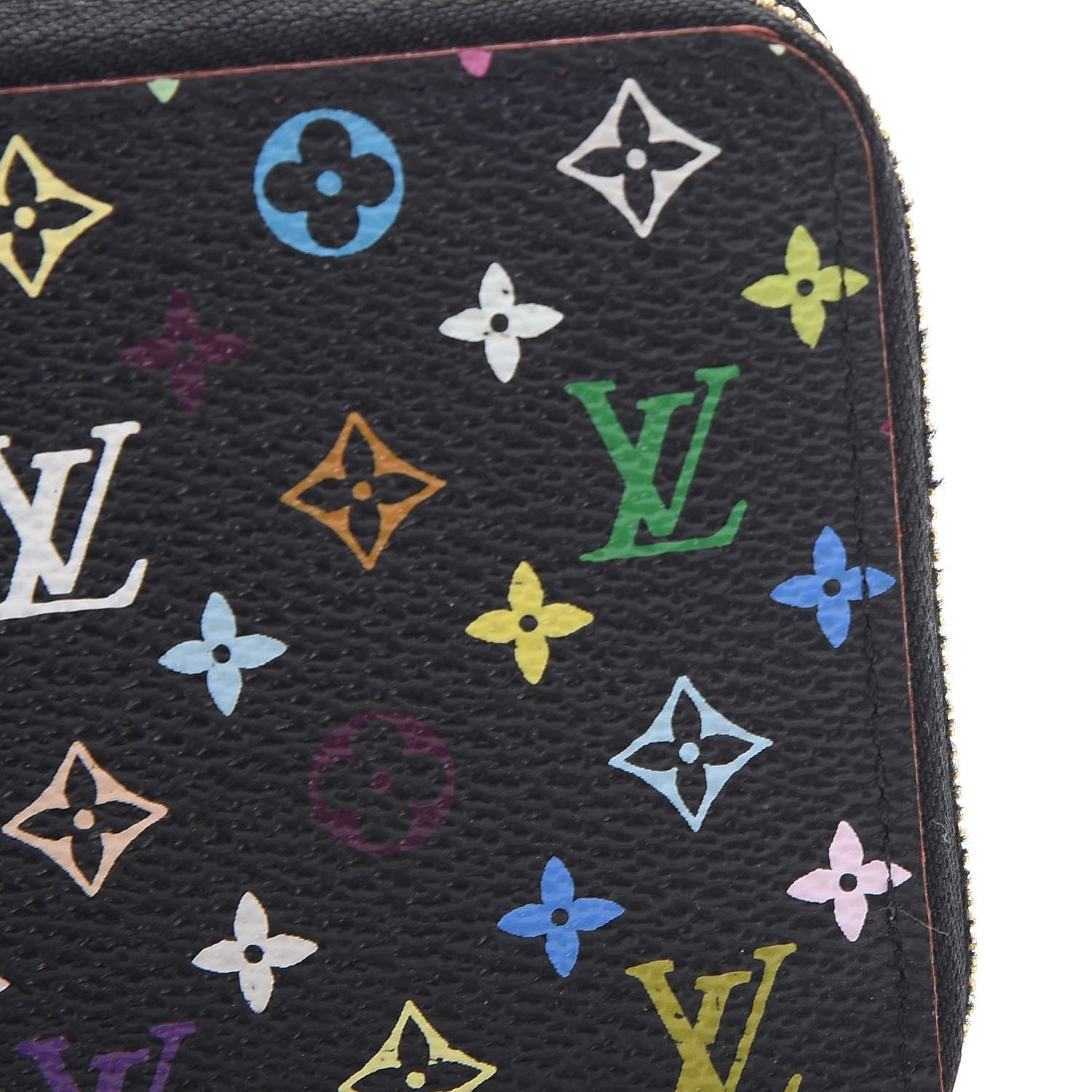 Louis Vuitton Monogram Multicolor Zippy Coin Purse Black Grenade 8 of 10