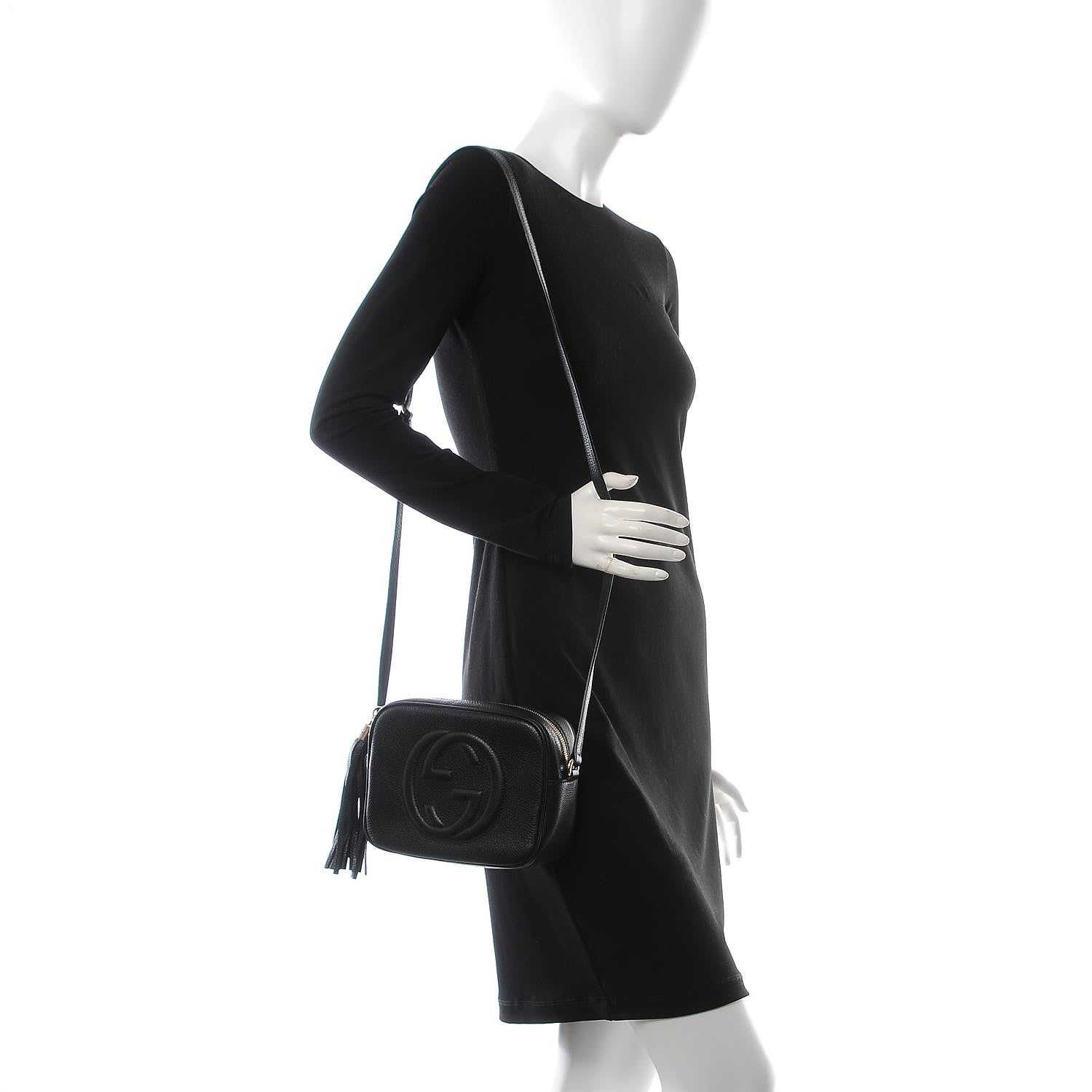 Gucci Pebbled Calfskin Small Soho Disco Bag Black 2 of 9