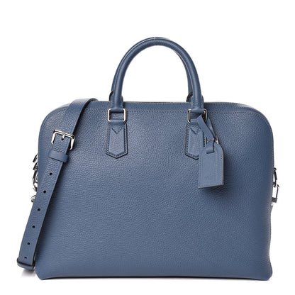 Louis Vuitton Taurillon Victor Briefcase Blue Gris 1 of 10
