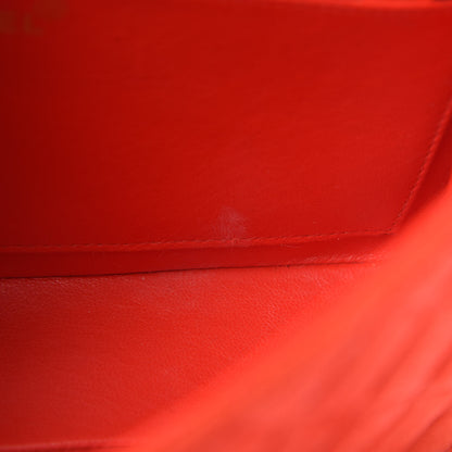 Chanel Suede Quilted Medium Single Flap Red 11 of 13