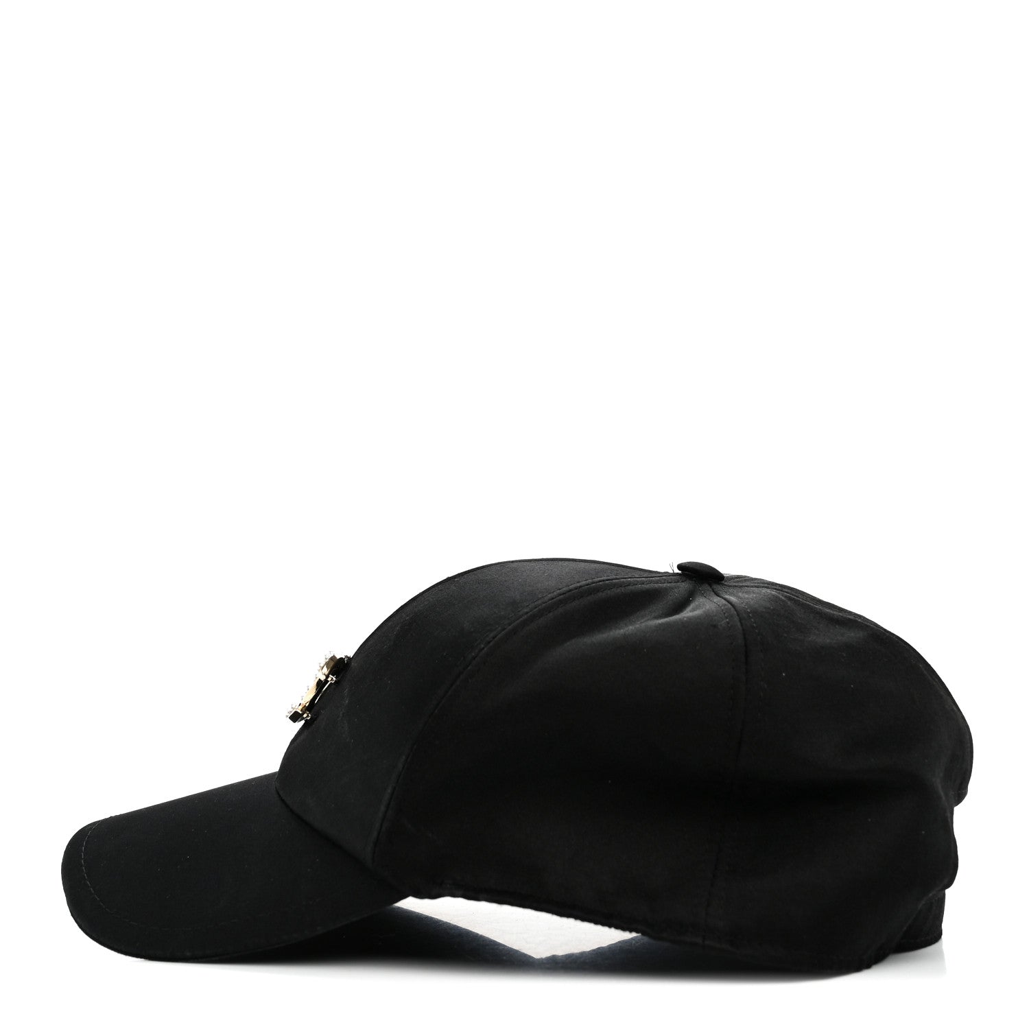Chanel Silk Pearl CC Cap Hat Black 4 of 10