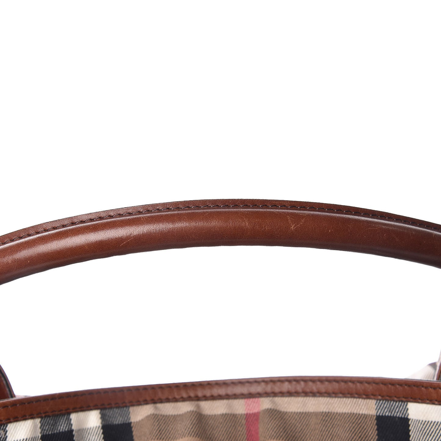 House Check Bridle Calfskin Medium Gosford Hobo Dark Tan