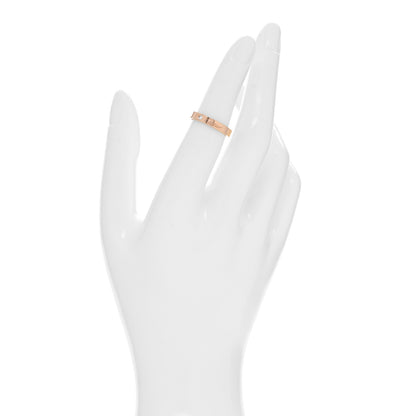 Cartier 18K Pink Gold Diamond C De Cartier Wedding Band Ring 50 5.25 2 of 5
