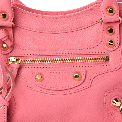Balenciaga Veau Gravier Classic Gold Hardware Mini City Rose Dragee 13 of 13