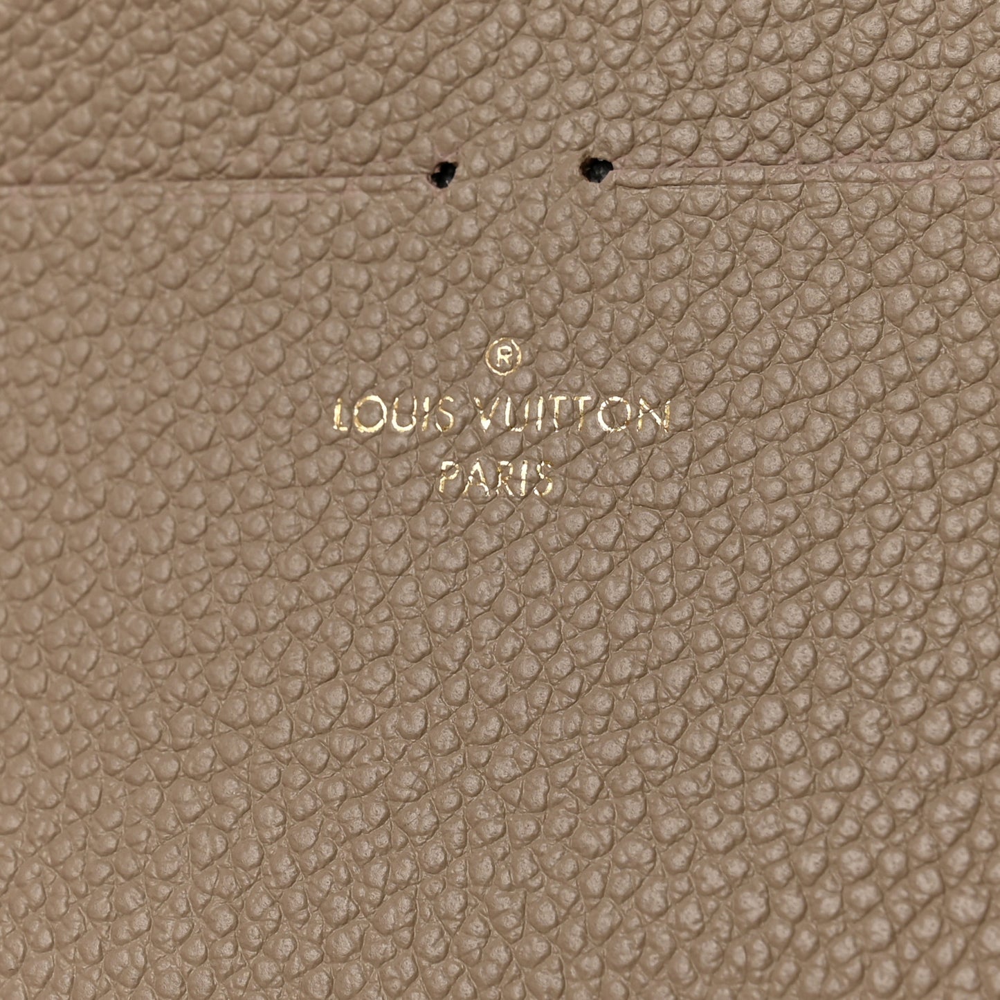 Calfskin Felicie Chain Wallet Card Holder Insert Tourterelle