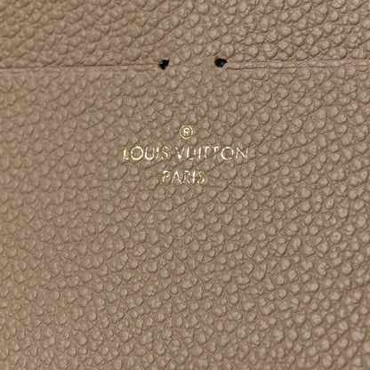 Louis Vuitton Calfskin Felicie Chain Wallet Card Holder Insert Tourterelle 5 of 6