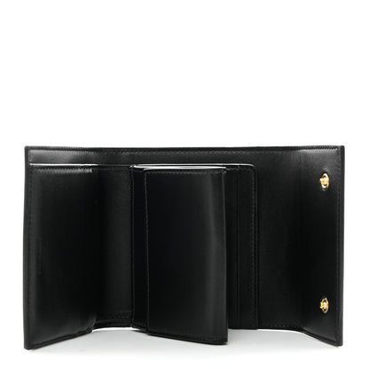 Celine Grained Calfskin Small Tri-Fold Wallet Black 5 of 7