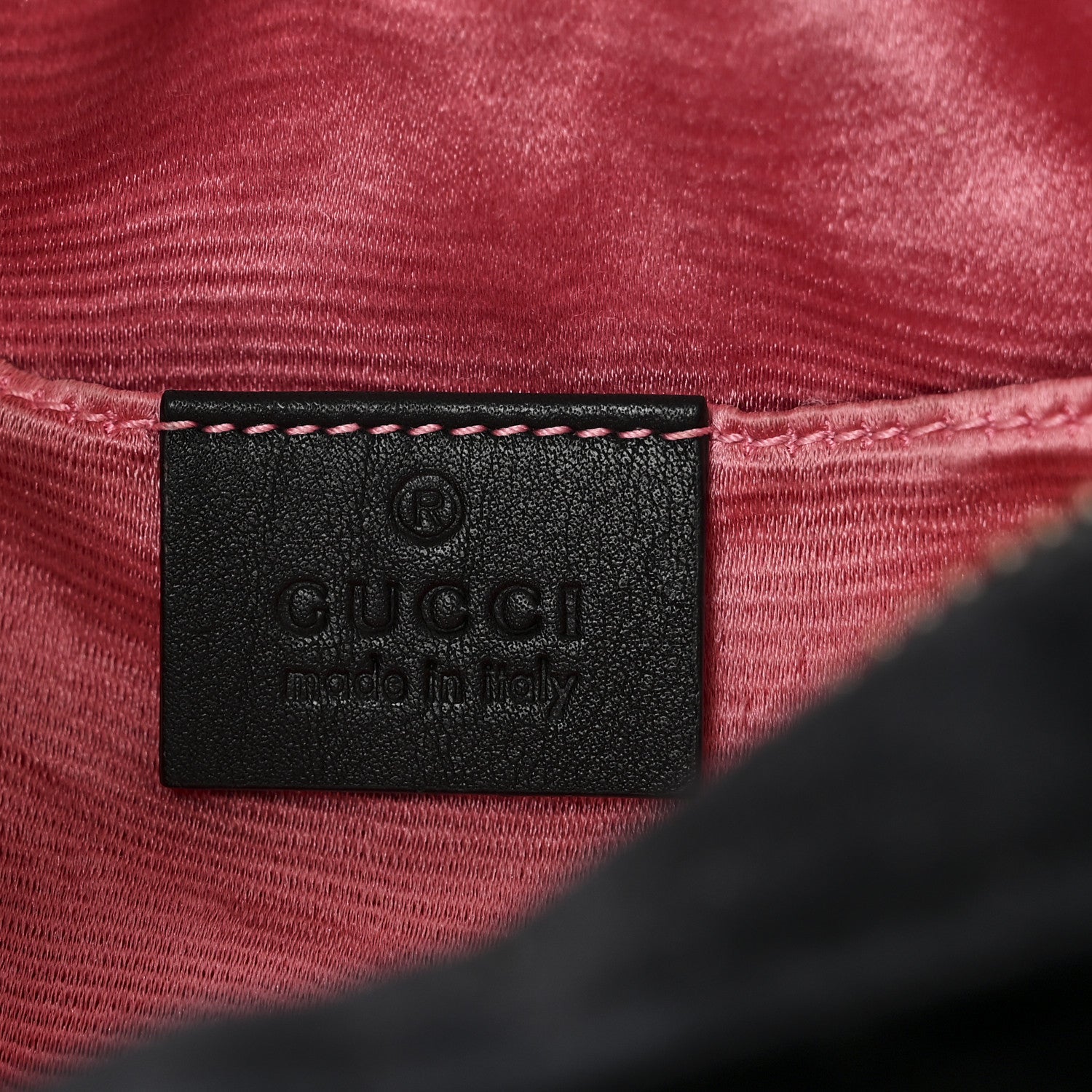 Gucci Velvet Matelasse Marquise Crystals Mini GG Marmont Chain Shoulder Bag Black 6 of 10