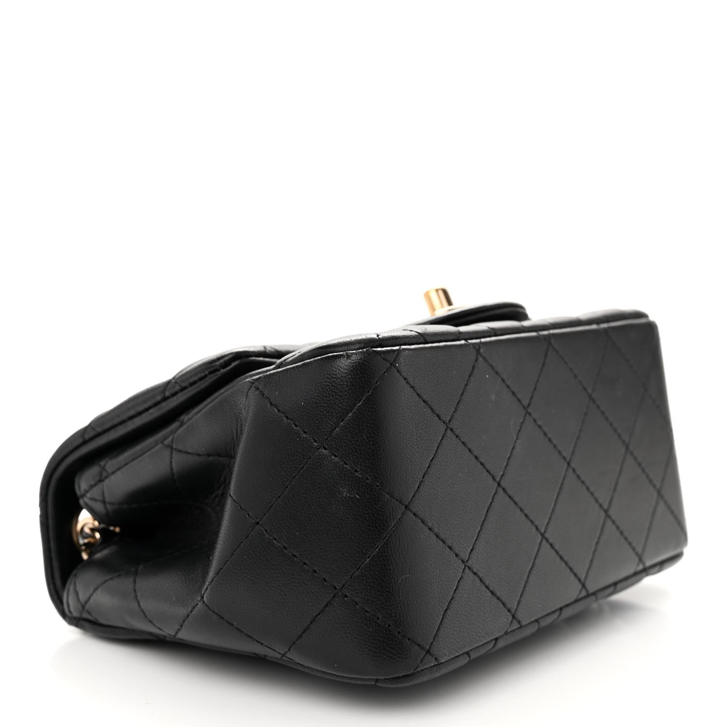 Chanel Lambskin Quilted Mini Square Flap Black 4 of 10