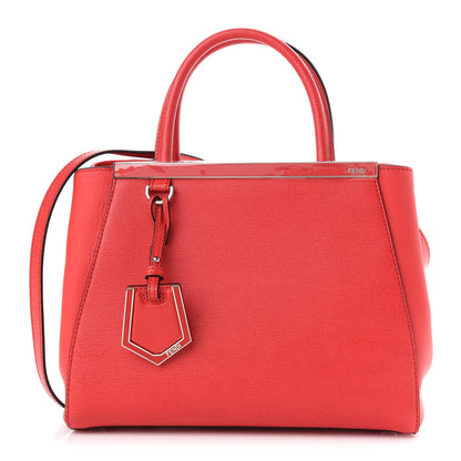 Fendi Vitello Elite Petite 2Jours Tote Papavero 1 of 8