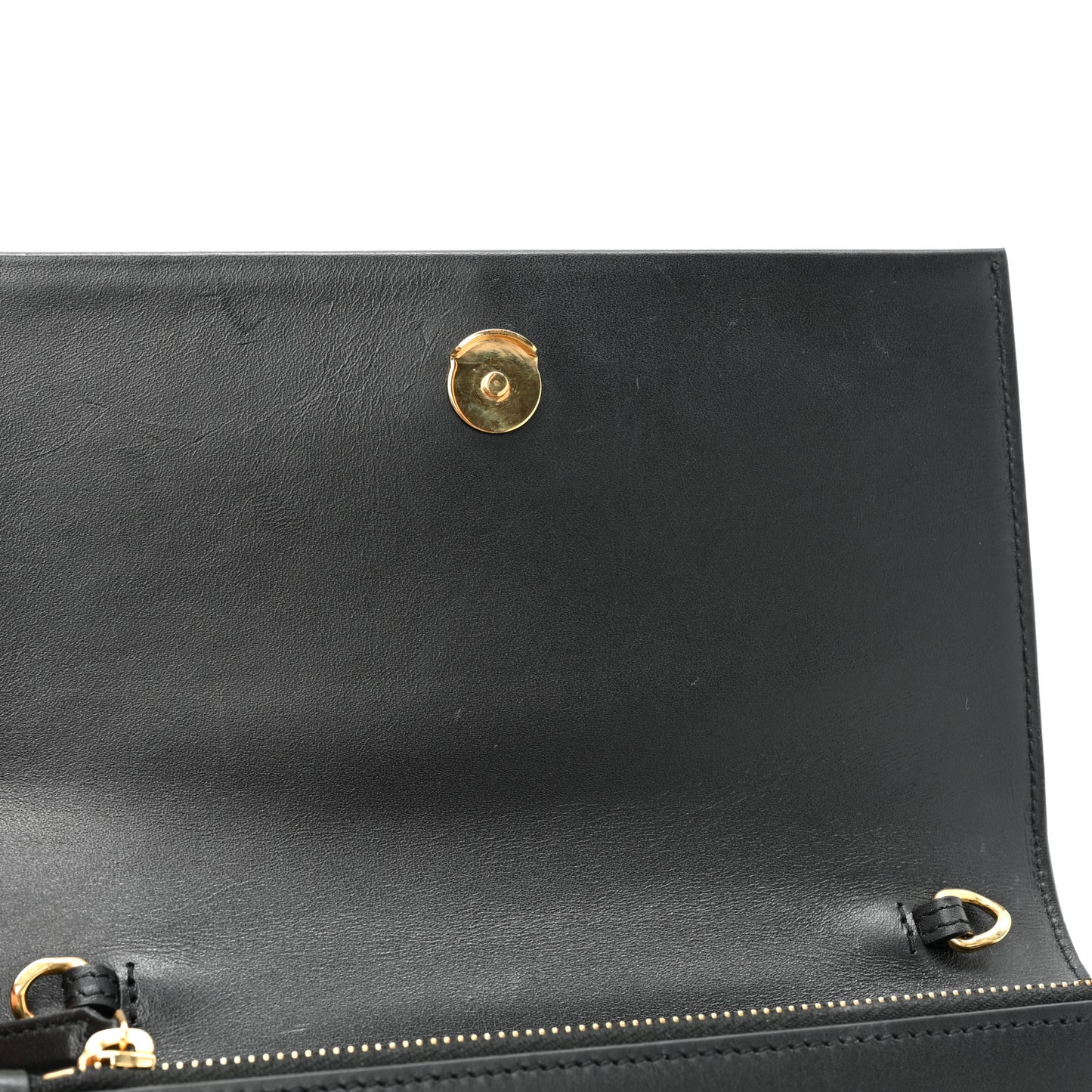 Smooth Calfskin Medium Classic Monogram Kate Tassel Satchel Black