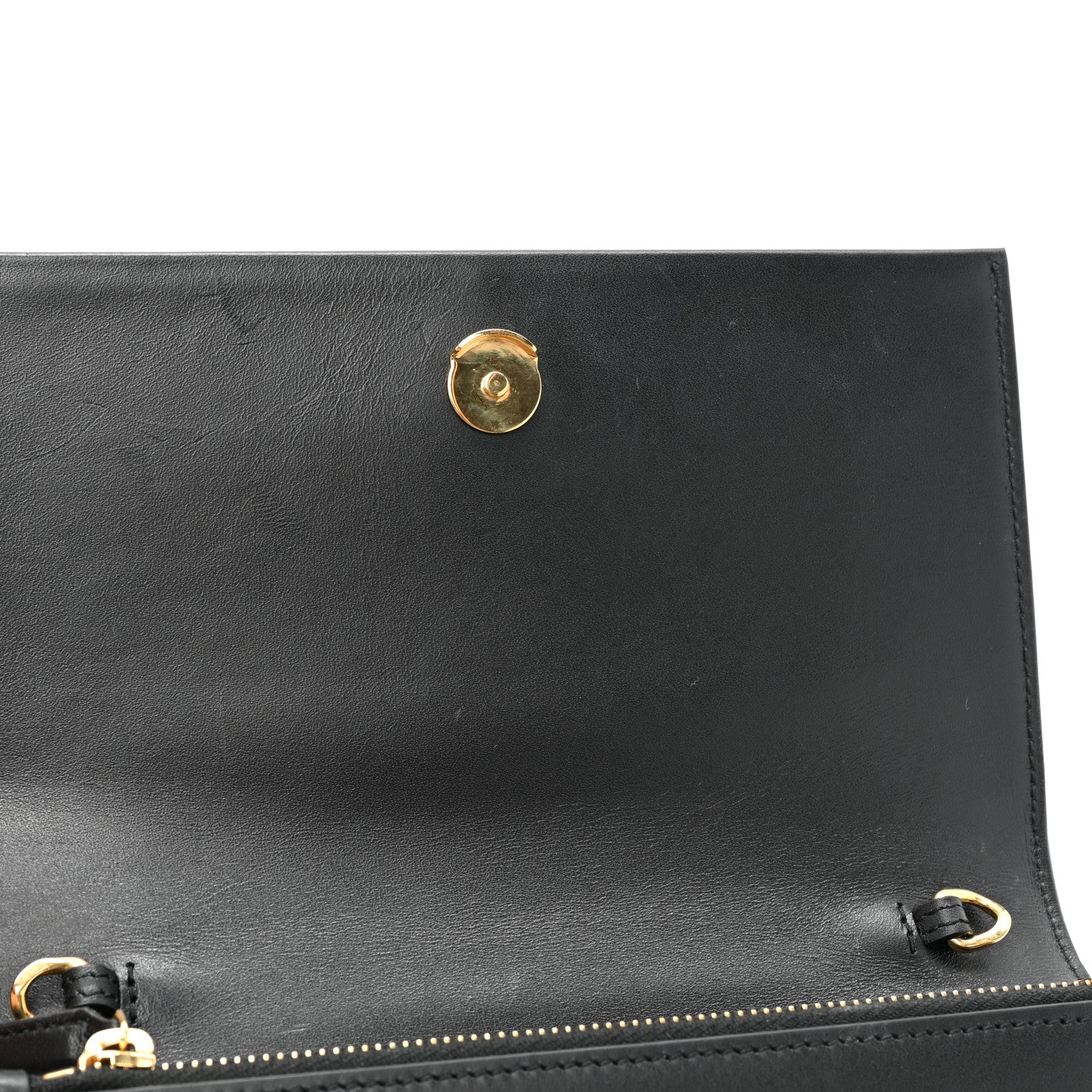 Saint Laurent Smooth Calfskin Medium Classic Monogram Kate Tassel Satchel Black 10 of 14