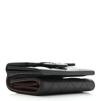 Chanel Caviar Quilted Double Flap Wallet Black 4 of 9