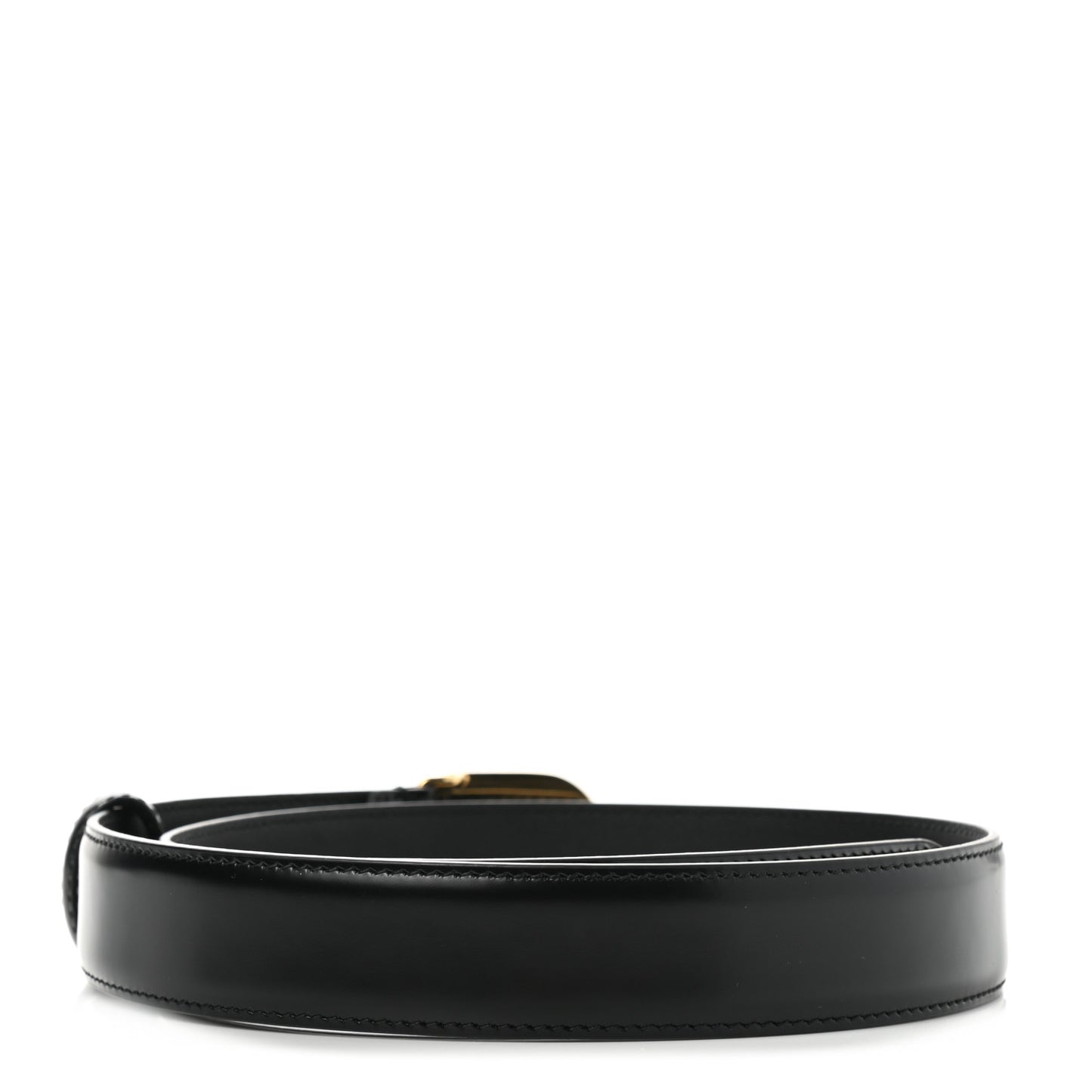 Calfskin Logo Belt 75 30 Black