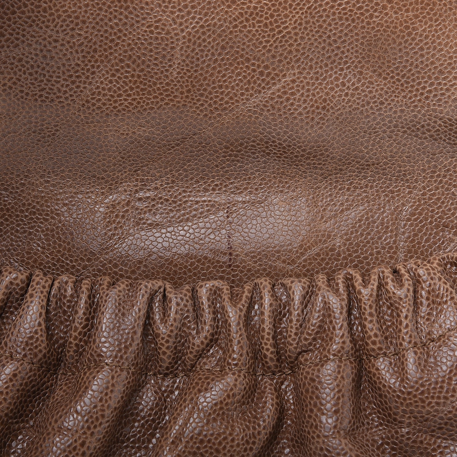 Chanel Caviar Quilted Medium Elastic Flap Brown 11 of 11