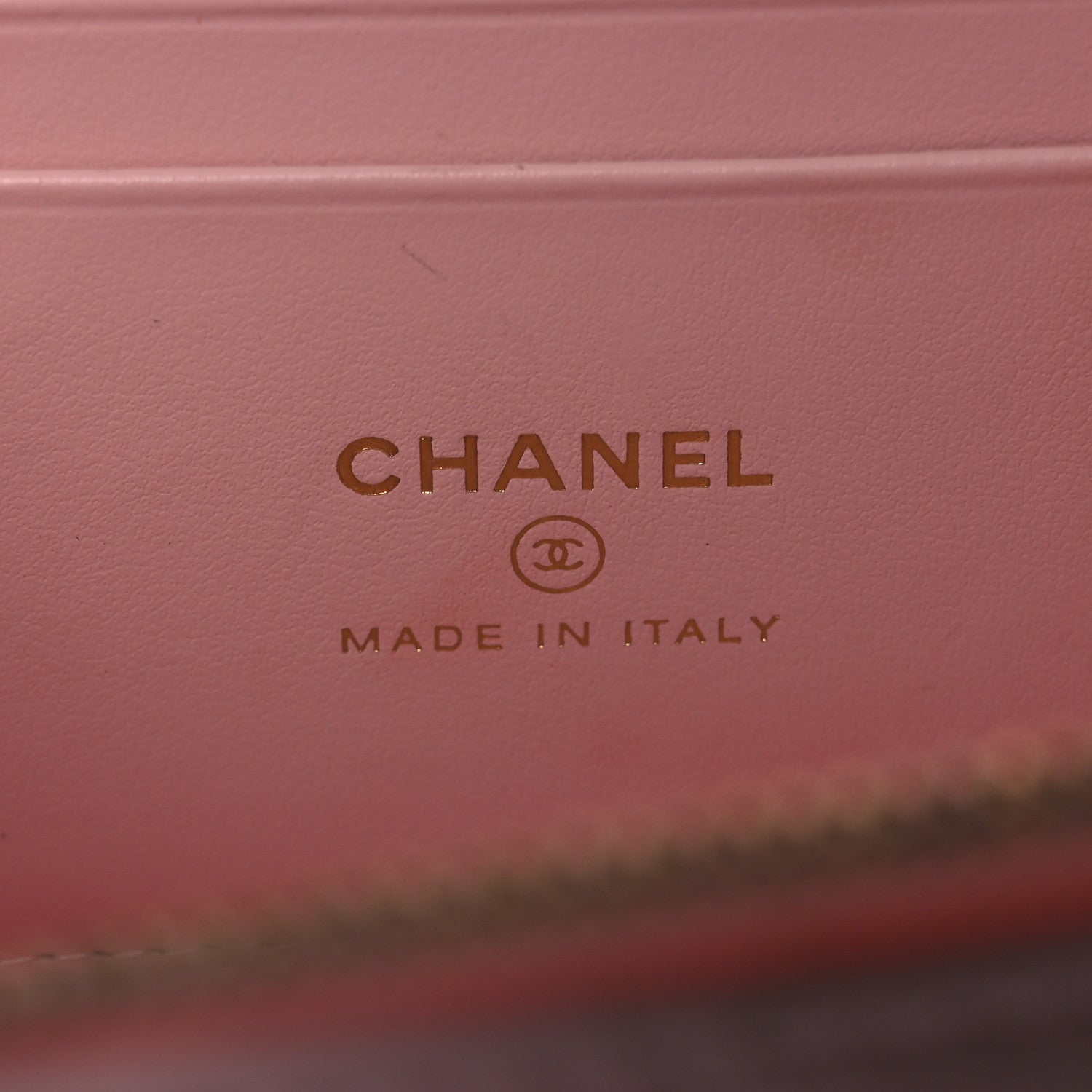 Chanel Caviar Quilted  Vanity Case With Chain Pink 6 of 14