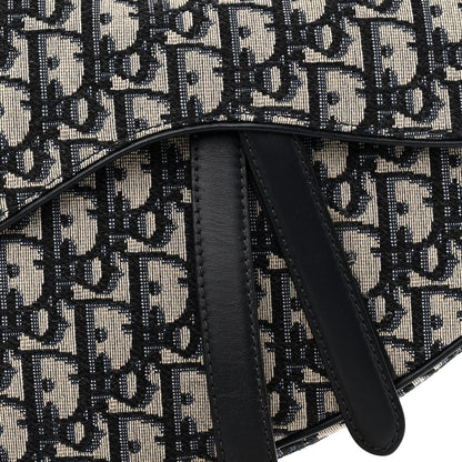 Christian Dior Oblique Saddle Bag Blue 8 of 10