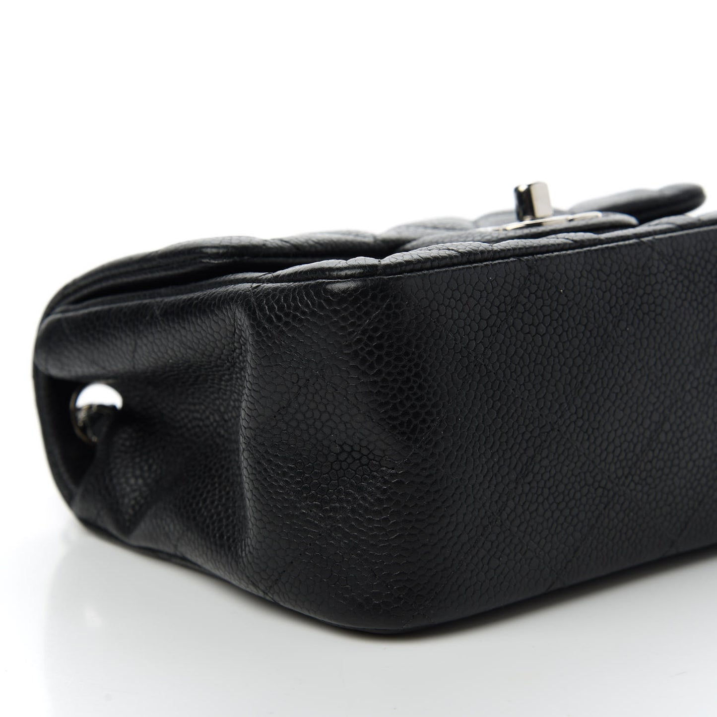 Caviar Quilted Mini Square Flap Black