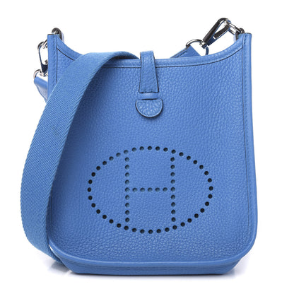 Hermes Taurillon Clemence Evelyne TPM Bleu Zanzibar 1 of 11