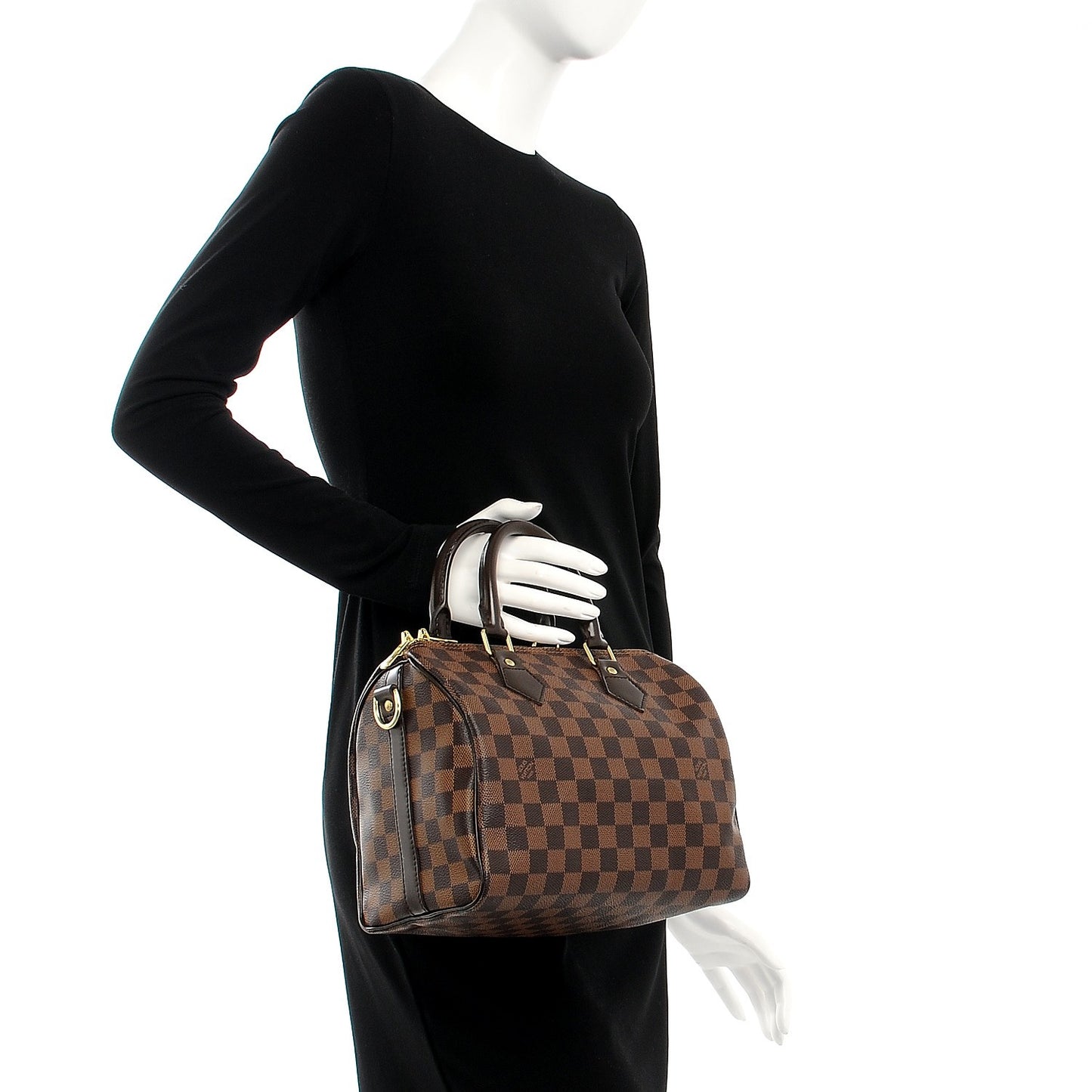 Damier Ebene Speedy Bandouliere 25