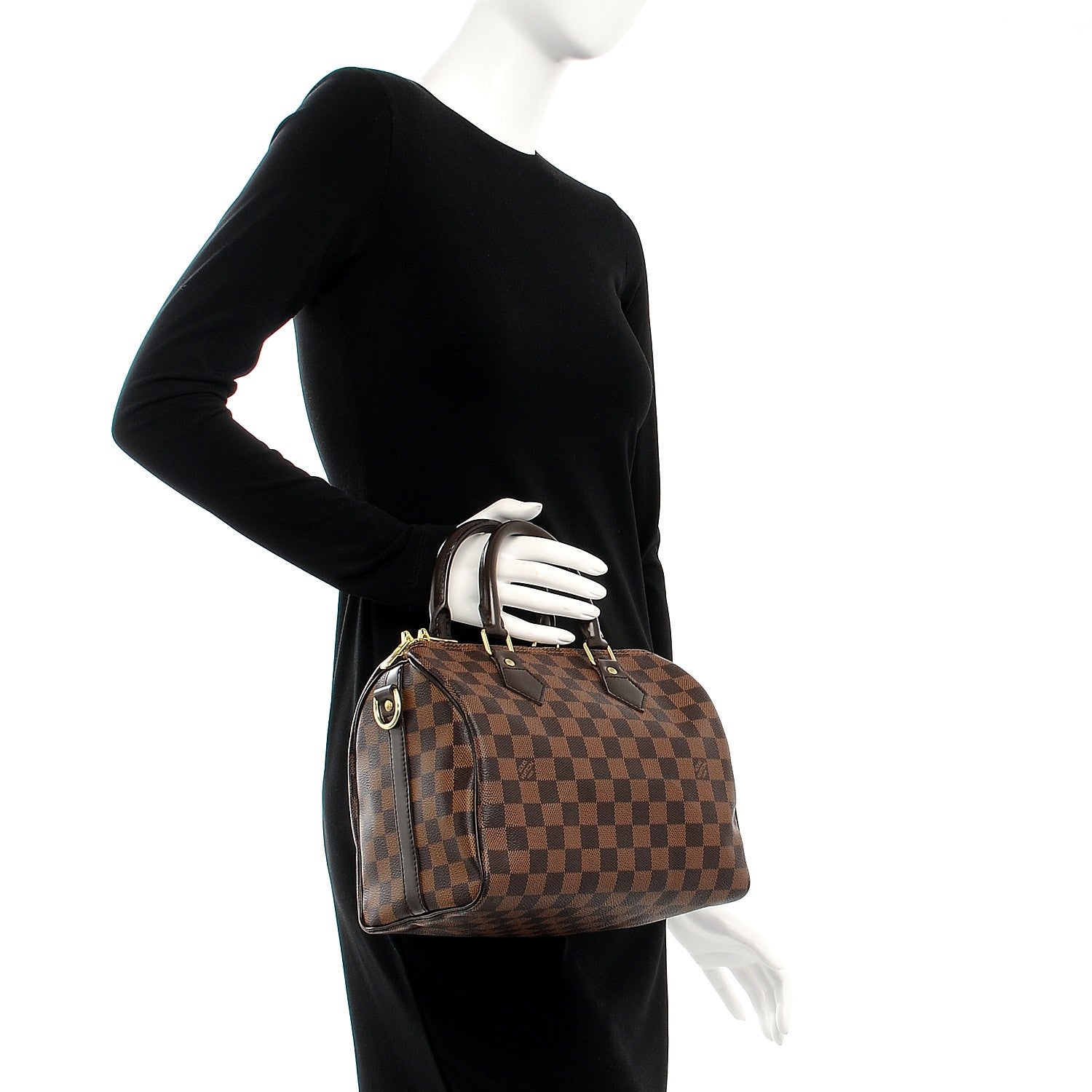 Louis Vuitton Damier Ebene Speedy Bandouliere 25 3 of 8