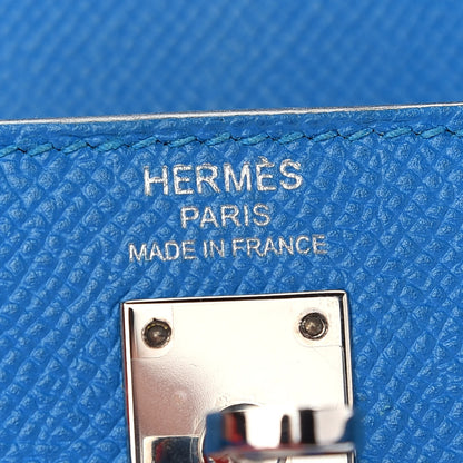 Hermes Epsom Kelly Sellier 25 Bleu Zanzibar 6 of 10