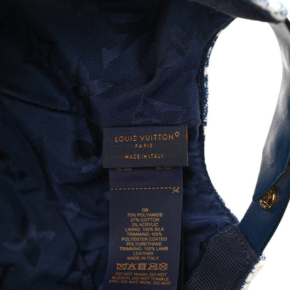 Louis Vuitton Monogram Jacquard Cap M Blue 8 of 8