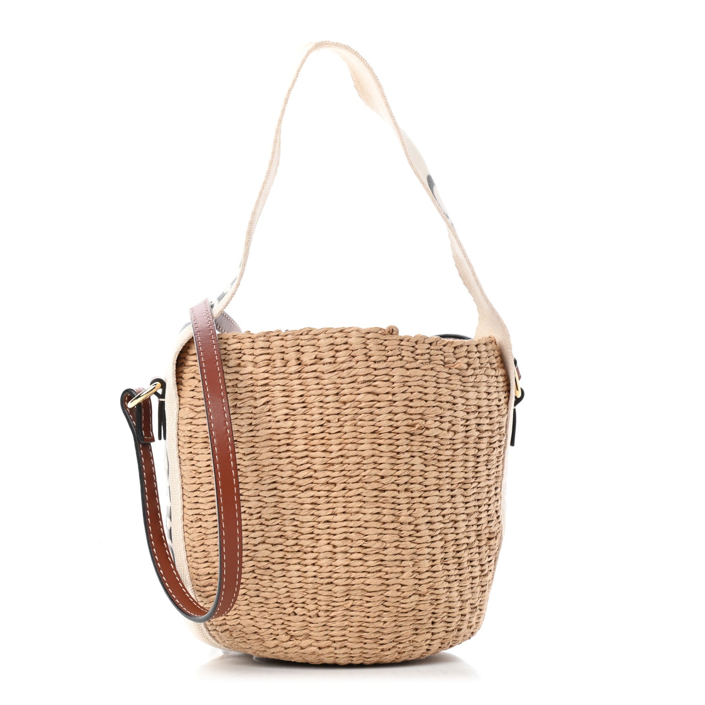 Natural Woven Fiber Small Woody Basket