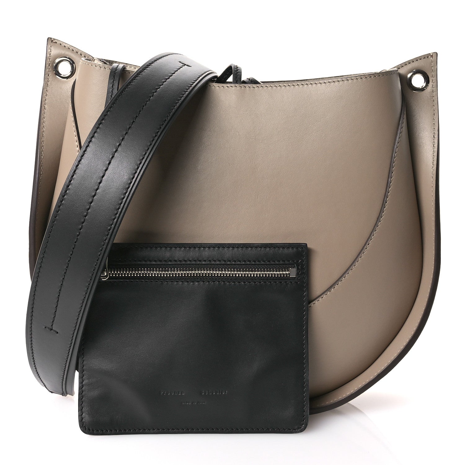 Proenza Schouler Calfskin Arch Shoulder Bag Light Taupe 3 of 11