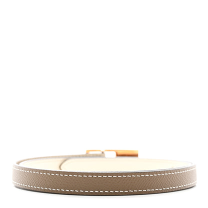 Hermes Epsom Swift 13mm Lucky 15 Belt 70 28 Etoupe Nata 2 of 6