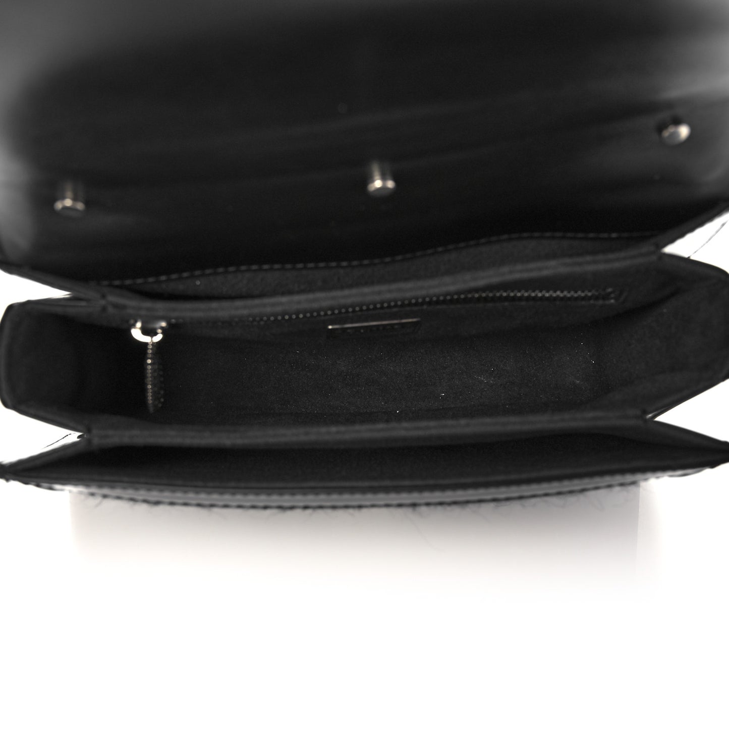 Polished Calfskin Tweed DG Amore Envelope Bag Black