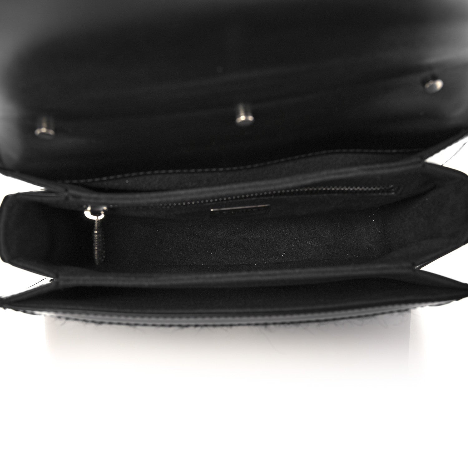 Dolce & Gabbana Polished Calfskin Tweed DG Amore Envelope Bag Black 7 of 16