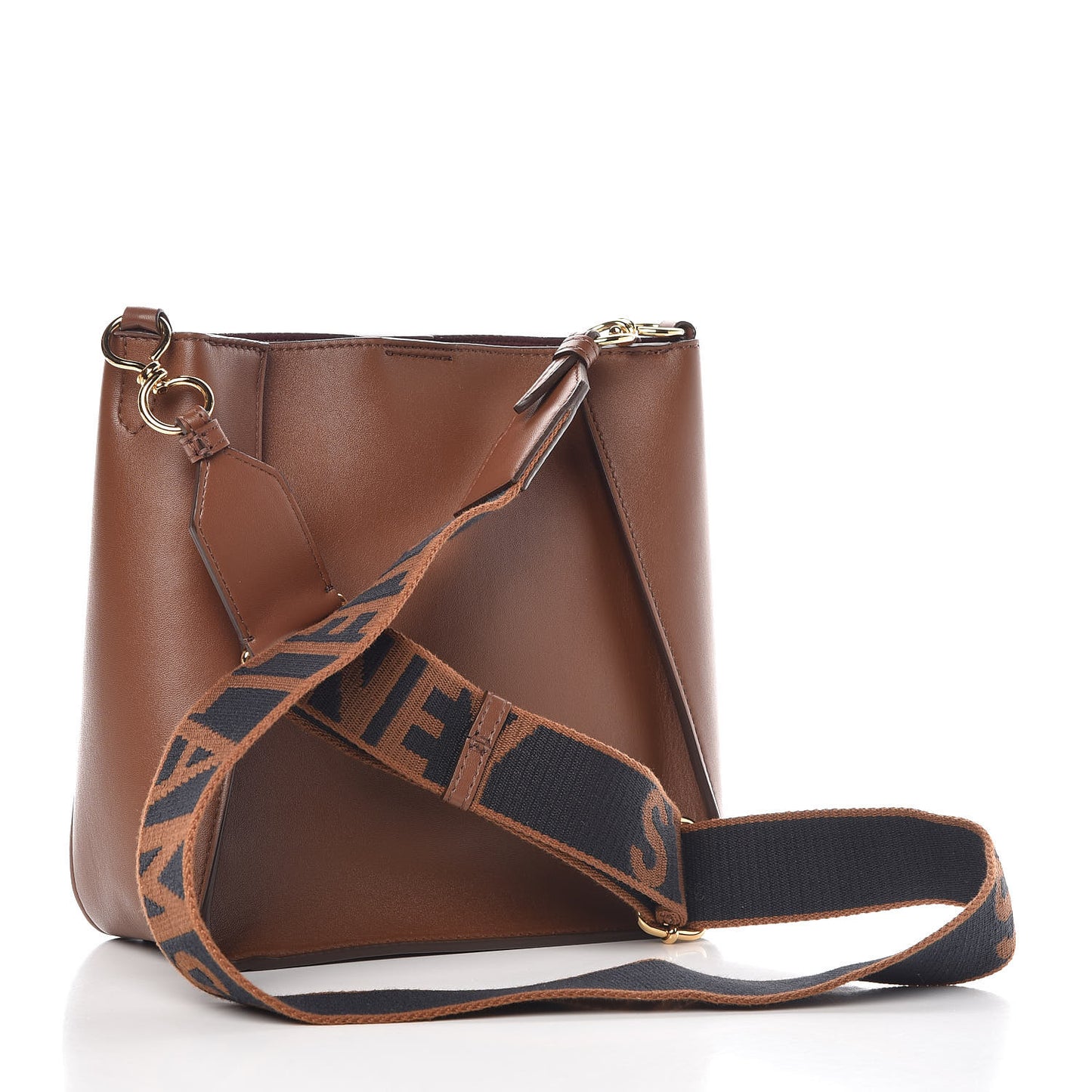 Eco Alter Nappa Perforated Logo Mini Crossbody Cinnamon
