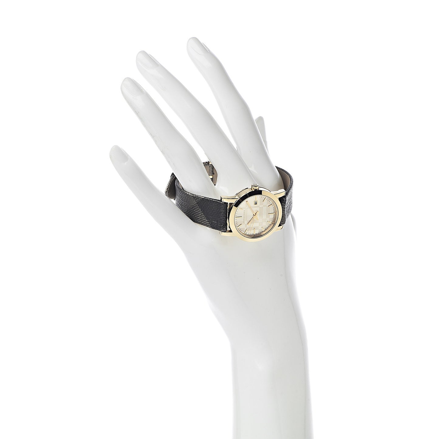 Stainless Steel Calfskin 28mm The City Quartz Watch Gold BU1875