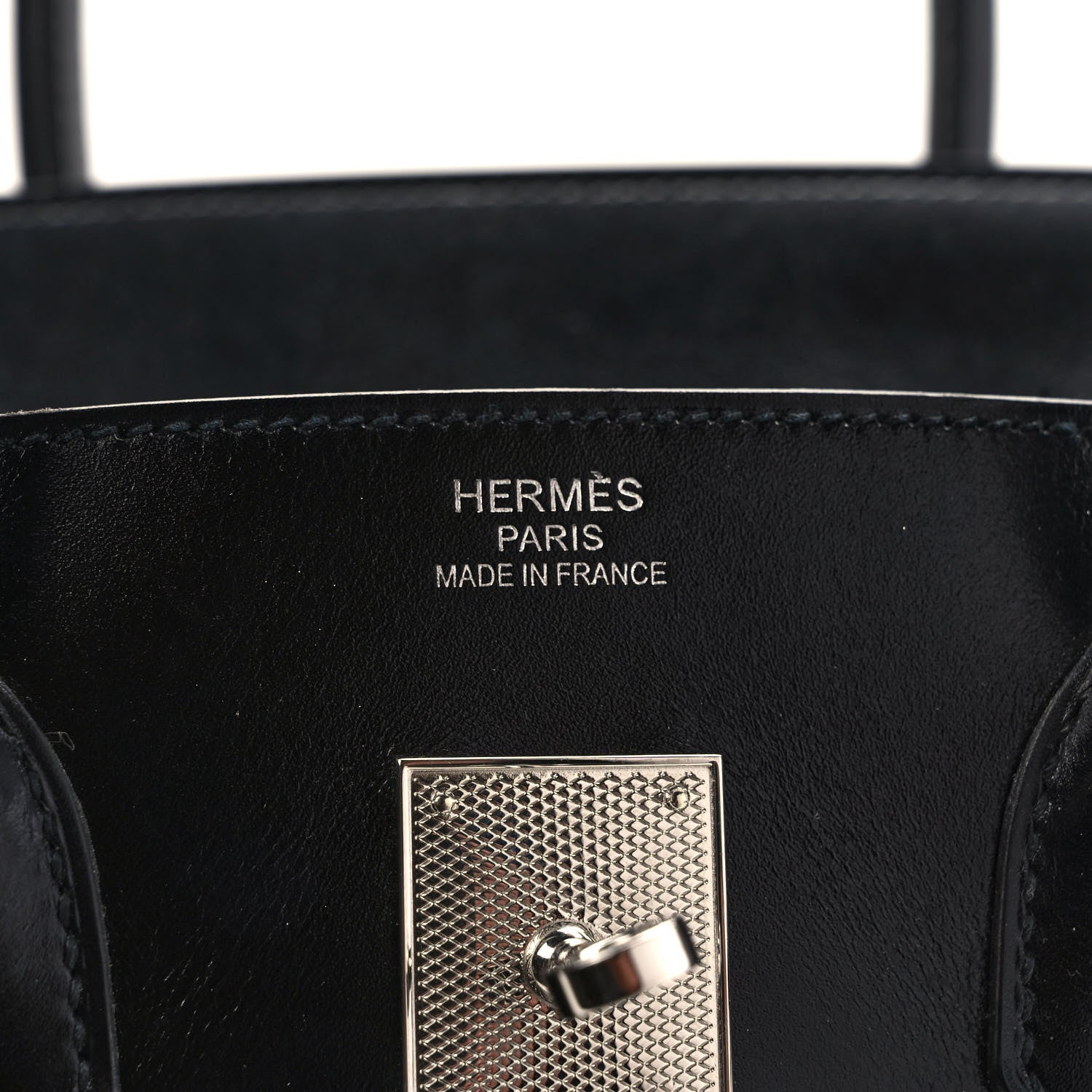 Hermes Box Guilloche Birkin 35 Black 6 of 12