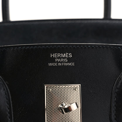 Hermes Box Guilloche Birkin 35 Black 6 of 12
