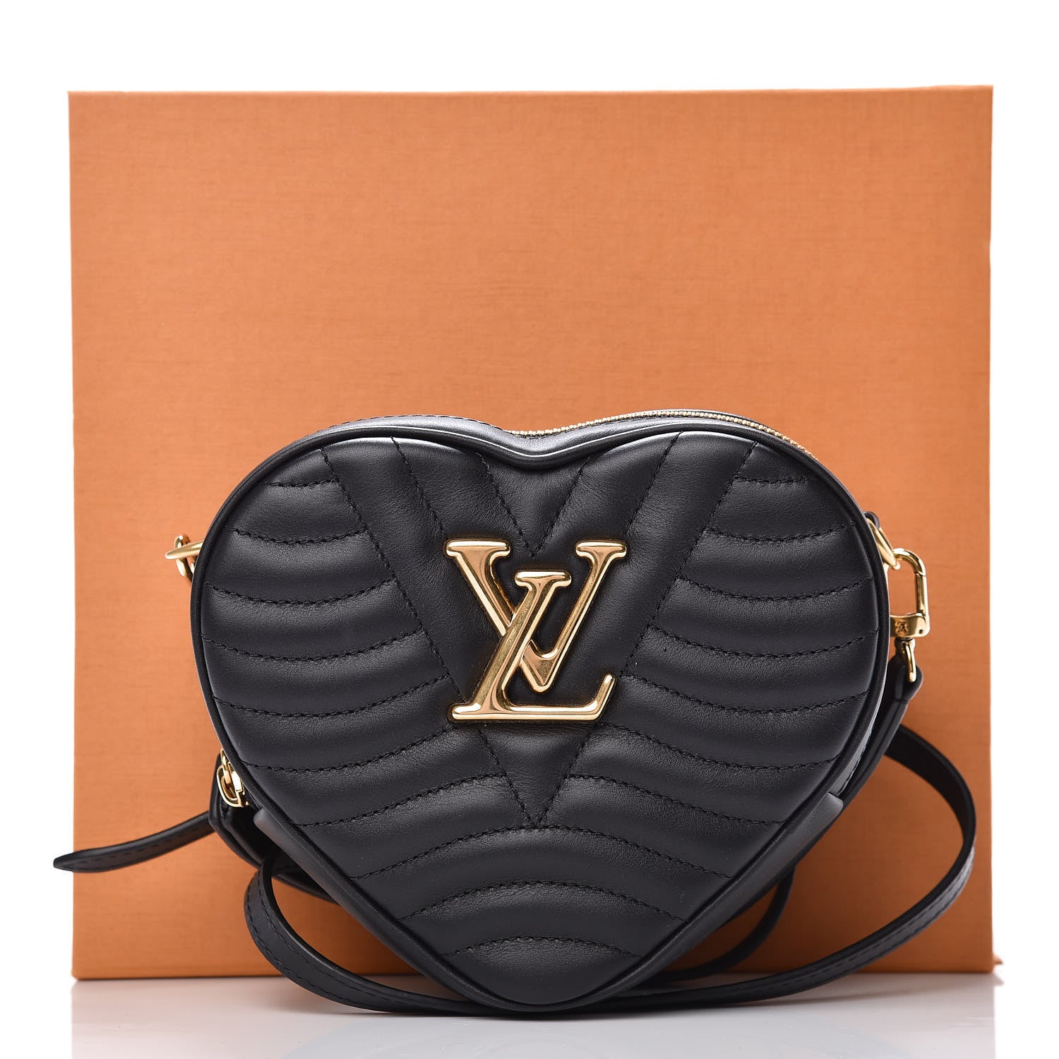 Louis Vuitton Calfskin New Wave Heart Bag Black 8 of 8