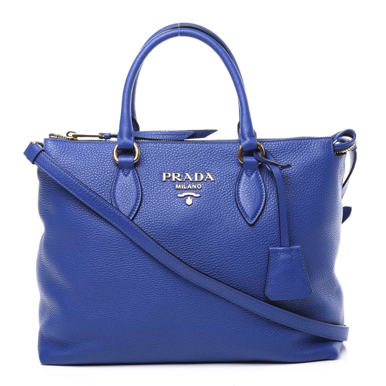 Prada Vitello Phenix Tote Royal 1 of 9