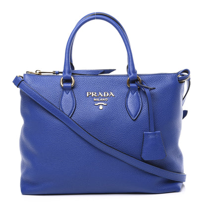 Prada Vitello Phenix Tote Royal 1 of 9